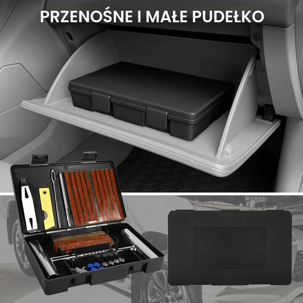 CIANBIFN 64 dalių bekamerių padangų remonto rinkinys automobiliams C004