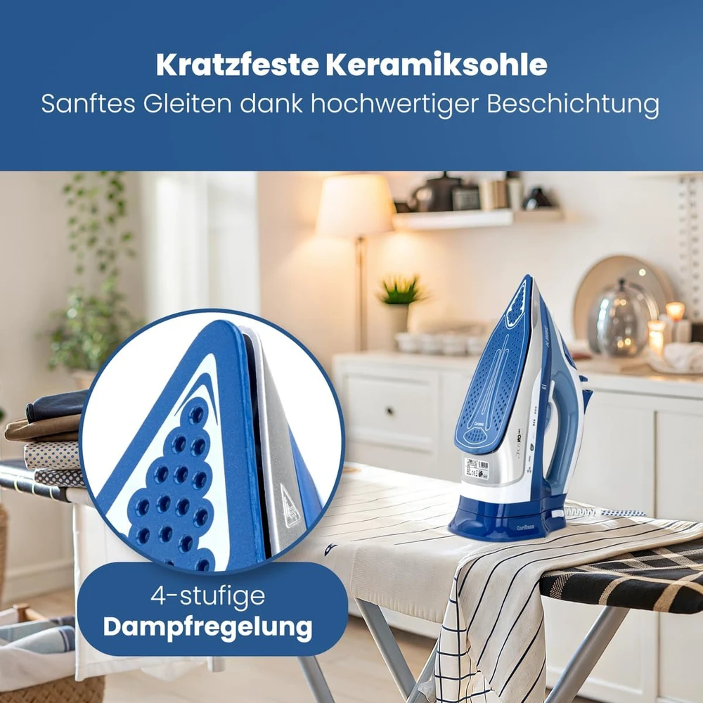 Clatronic belaidis garinis lygintuvas 2400 W su keraminiu padu DB 3706