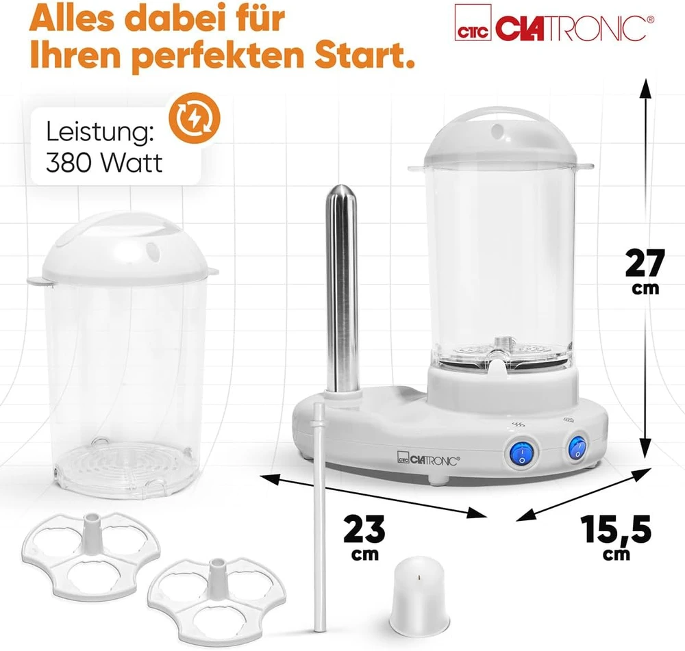Karštų Dešrelių Garintuvas - Clatronic HDM 3420 EK 350W Nepridegantis Baltas