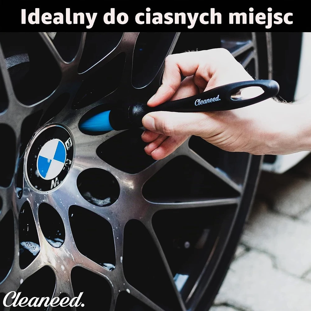 Cleaneed automobilių valymo šepetėlių rinkinys su 4 keičiamomis galvutėmis 8720256264231