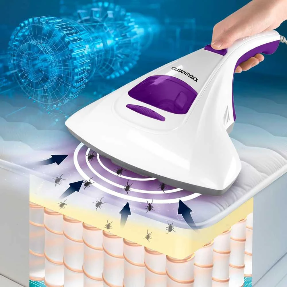 CLEANmaxx dulkių siurblys nuo dulkių erkučių su UVC šviesa, 300 W, HEPA filtras, modelis 14969