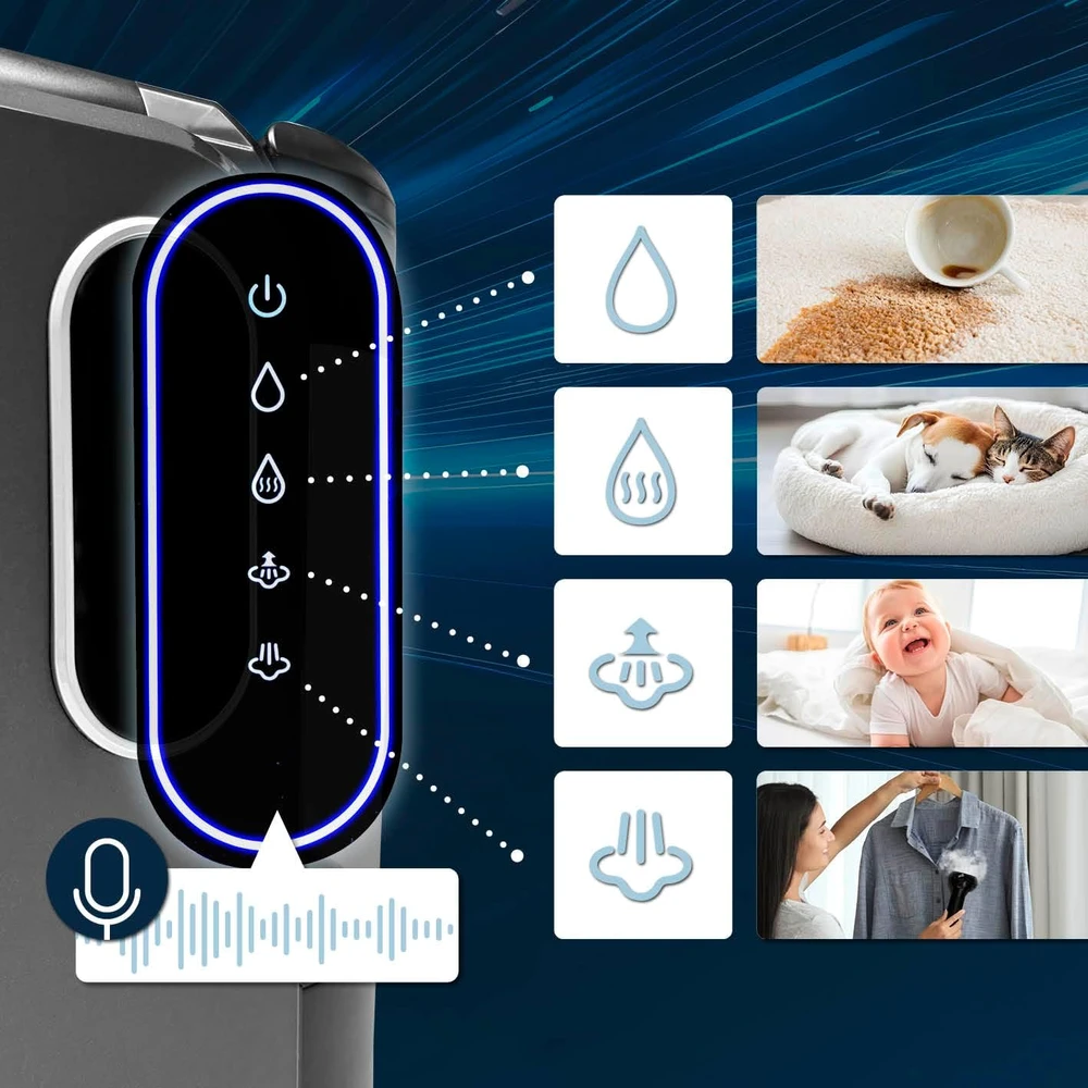 CLEANmaxx kilimų ir apmušalų plovimo dulkių siurblys Pro Steam 2000 W, 13 kPa, 15078