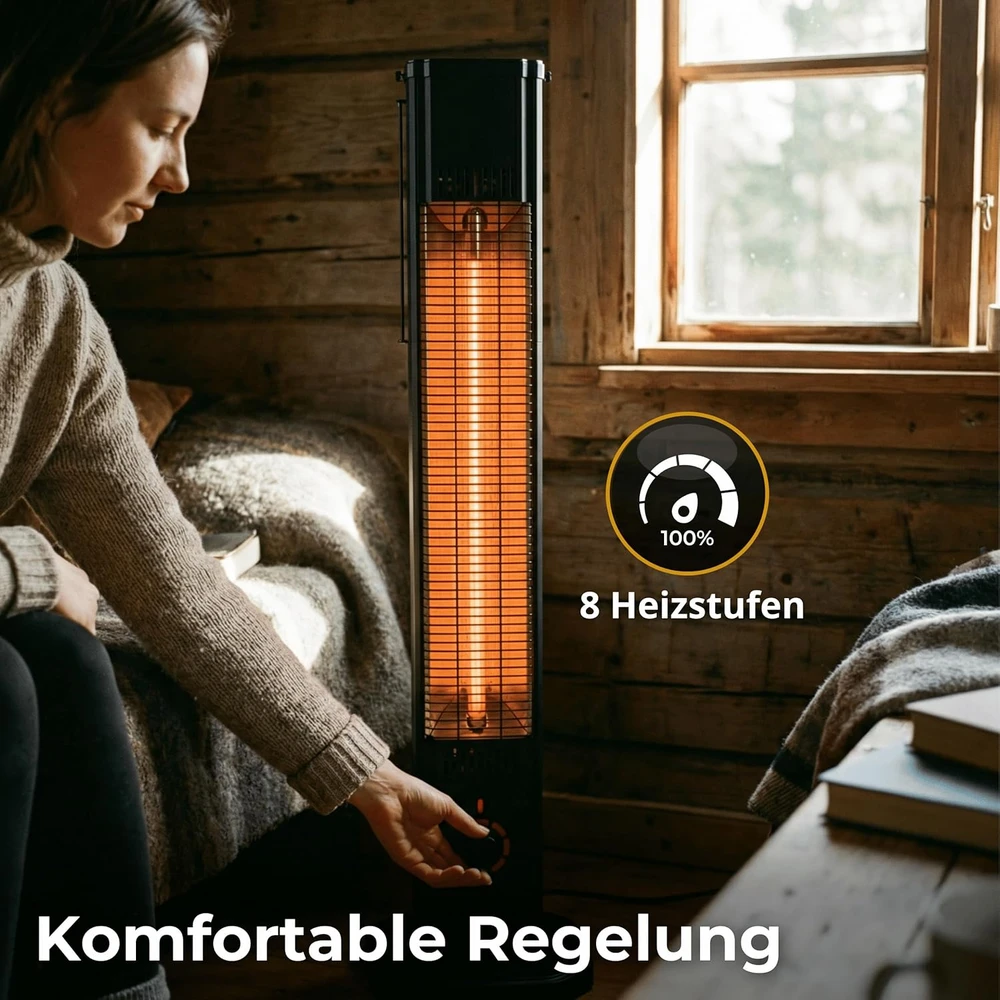 Climative infraraudonųjų spindulių šildytuvas 2000 W, IP45, IRH-20 TOR