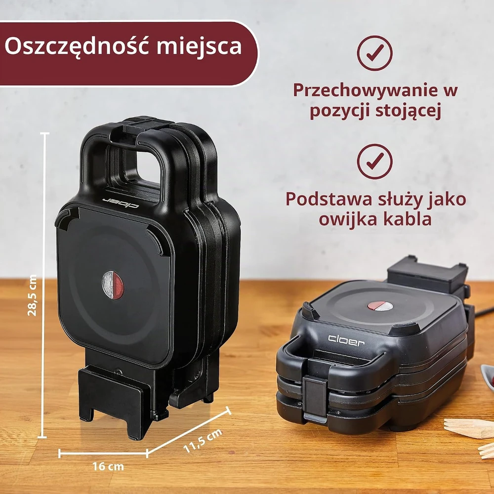 Elektrinė vaflinė Cloer 2 in 1 6150, 800 W