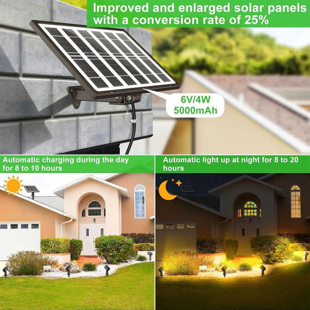 CLY saulės energija maitinami lauko šviestuvai, IP66, 4 LED, monokristalinis skydelis, 4 W