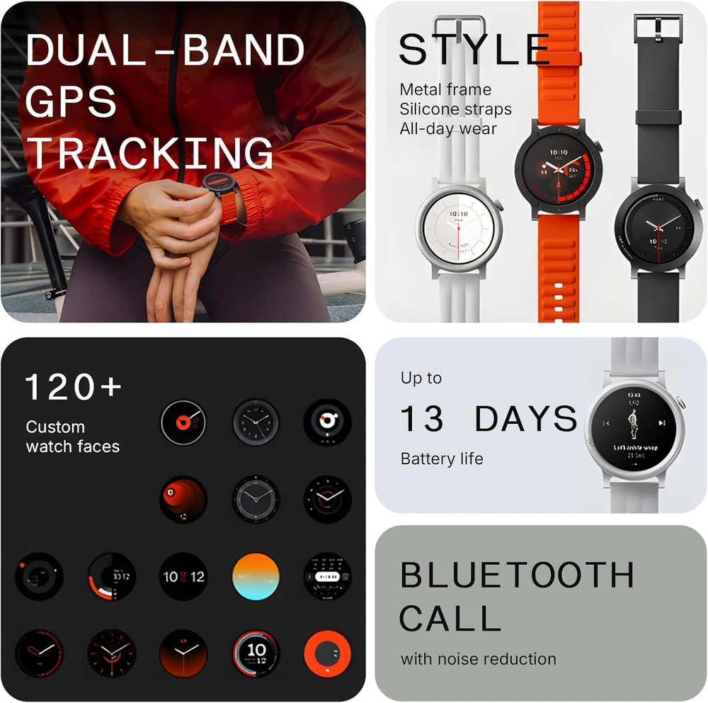 CMF by Nothing išmanusis laikrodis Watch 3 Pro AMOLED 1,43 colio ekranas, dvigubas GPS, Bluetooth, oranžinis