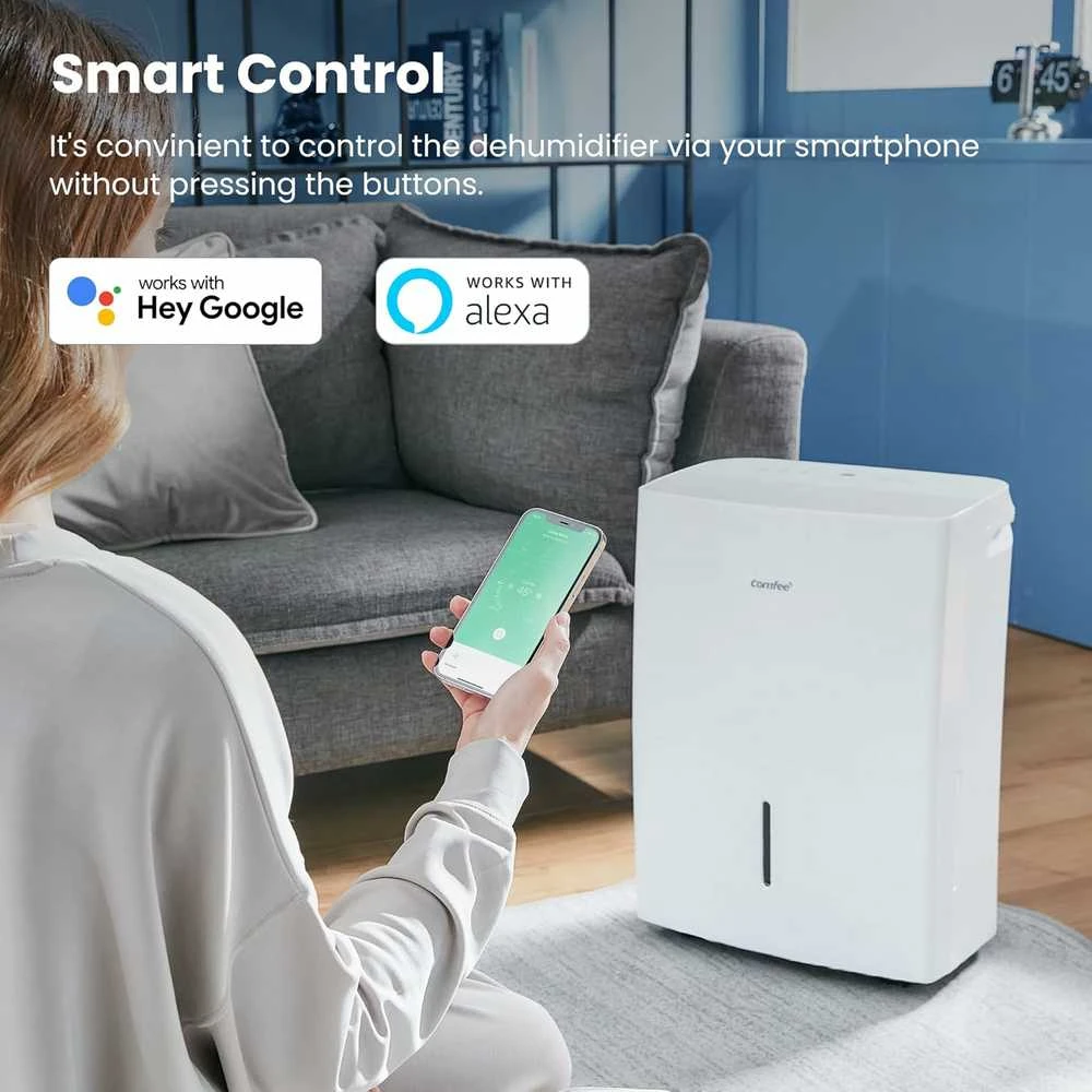 Comfee oro sausintuvas 16 l/24 h, 32 m² patalpoms, WiFi, baltas, MDDF-16DEN7-WF