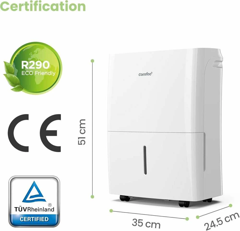 Comfee oro sausintuvas 16 l/24 h, 32 m² patalpoms, WiFi, baltas, MDDF-16DEN7-WF