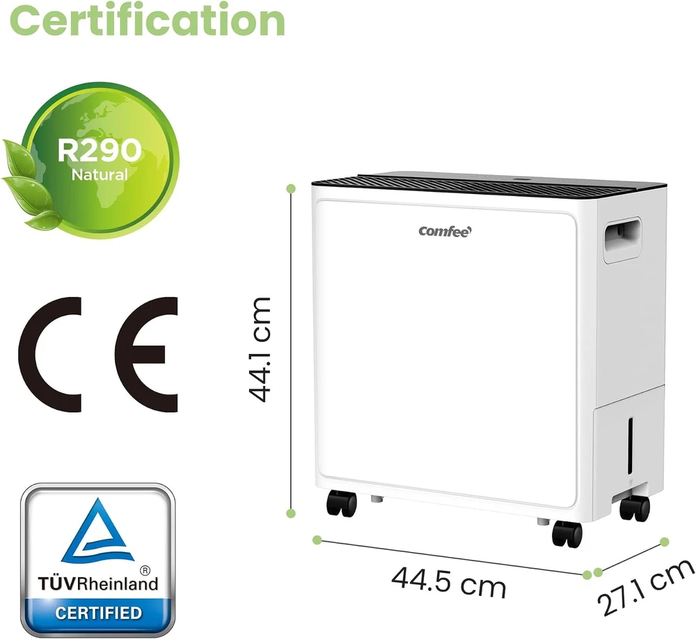 COMFEE' oro sausintuvas 30 l/d., 640 W, iki 73 m², CDDAE-30DEN7-QA3 (EU)