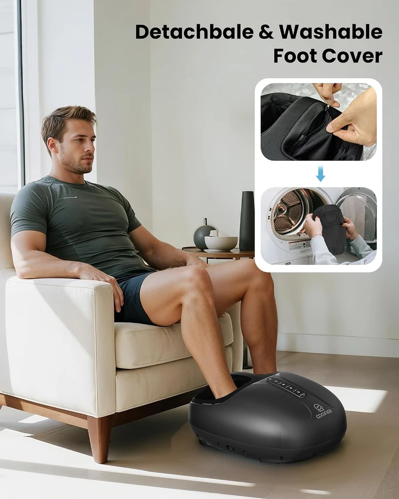 COMFIER Shiatsu pėdų masažuoklis su šildymu ir nuotolinio valdymo pultu CF-5306-EU