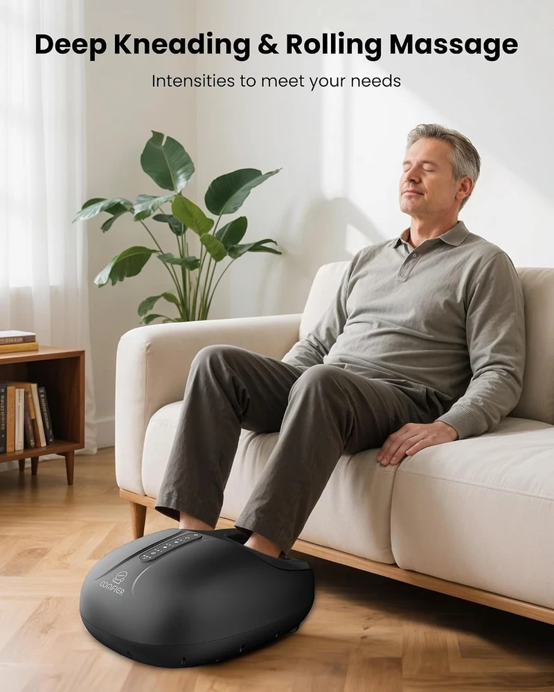 COMFIER Shiatsu pėdų masažuoklis su šildymu ir nuotolinio valdymo pultu CF-5306-EU