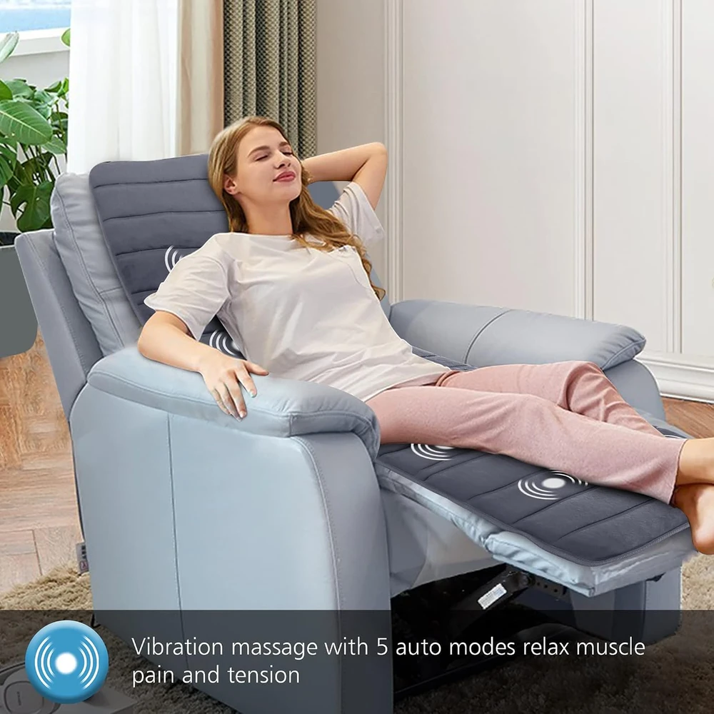 COMFIER vibruojantis masažinis kilimėlis su šildymu, 10 variklių, 5 režimai CF-3603S-NE