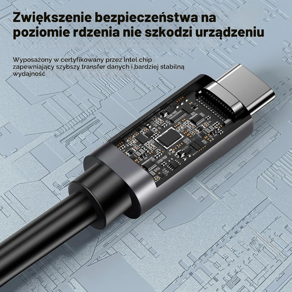 ConnBull Thunderbolt 5 USB-C kabelis 80 Gbit/s 240 W 30 cm TB5-80G-1FT