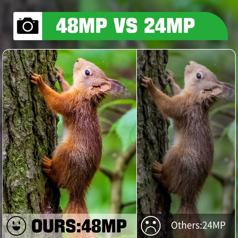 Coolifepro mini Wi-Fi laukinės gamtos stebėjimo kamera, 32 MP, 1080P, naktinis matymas, IP66, SV-TCQW