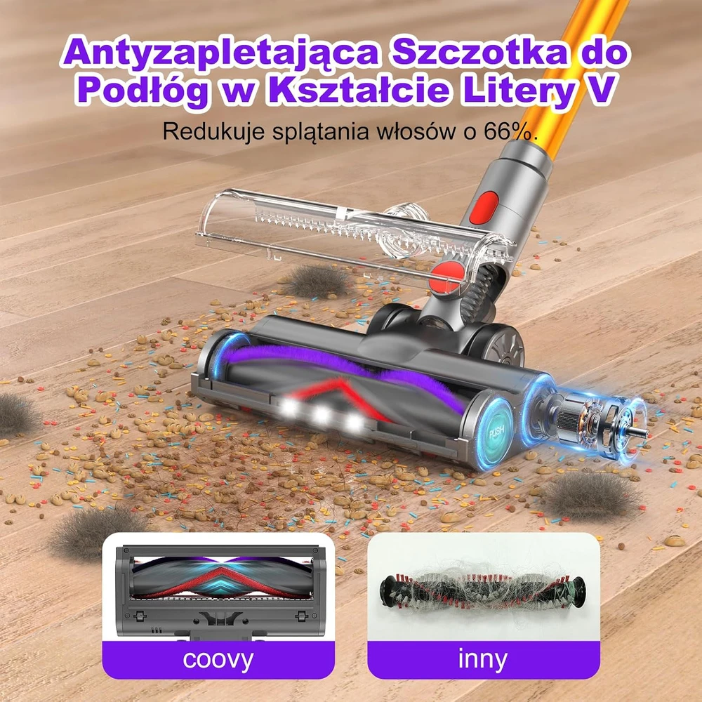 coovy belaidis dulkių siurblys 580 W, 45 kPa, 1,3 l, iki 70 min., SU7