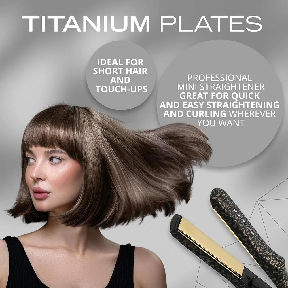 Corioliss mini plaukų tiesintuvas su titano plokštelėmis 210 °C C-TRIP