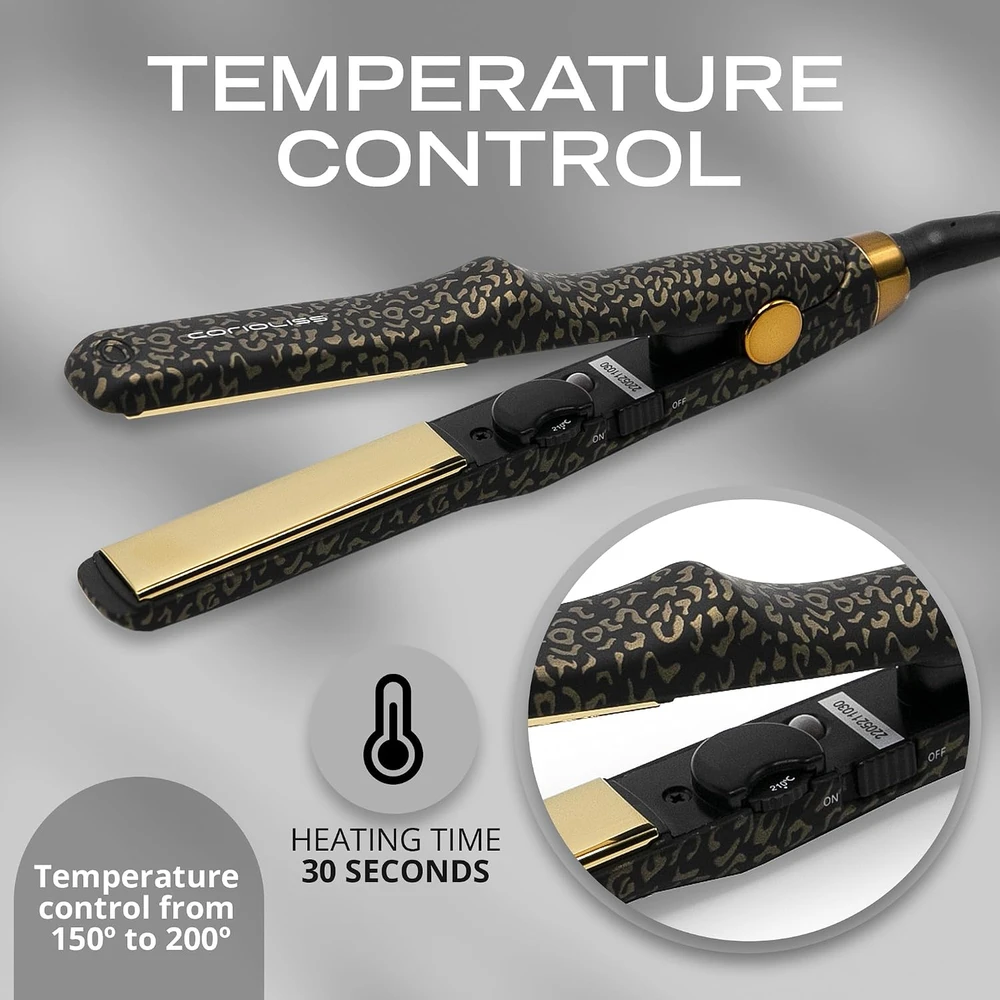 Corioliss mini plaukų tiesintuvas su titano plokštelėmis 210 °C C-TRIP