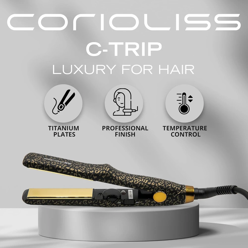 Corioliss mini plaukų tiesintuvas su titano plokštelėmis 210 °C C-TRIP