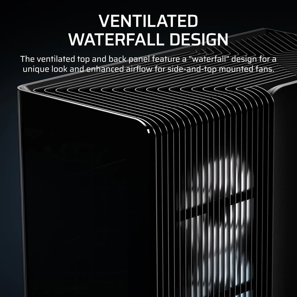 „Corsair FRAME 4500X RS-R ARGB“ kompiuterio korpusas, vidutinio dydžio bokštas, E-ATX, grūdintas stiklas – Juodas