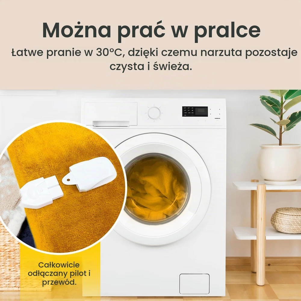 Cosi Home elektrinis šildomas pledas 180 x 130 cm, 10 šilumos lygių, CH-HT-06M-EU