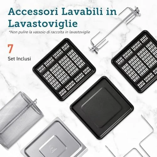 Cosori karšto oro gruzdintuvė-orkaitė 12 l, 1800 W, 11 programų, CAF-R121