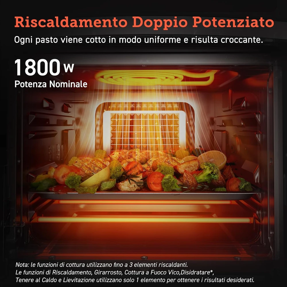 Cosori karšto oro gruzdintuvė-orkaitė 12 l, 1800 W, 11 programų, CAF-R121