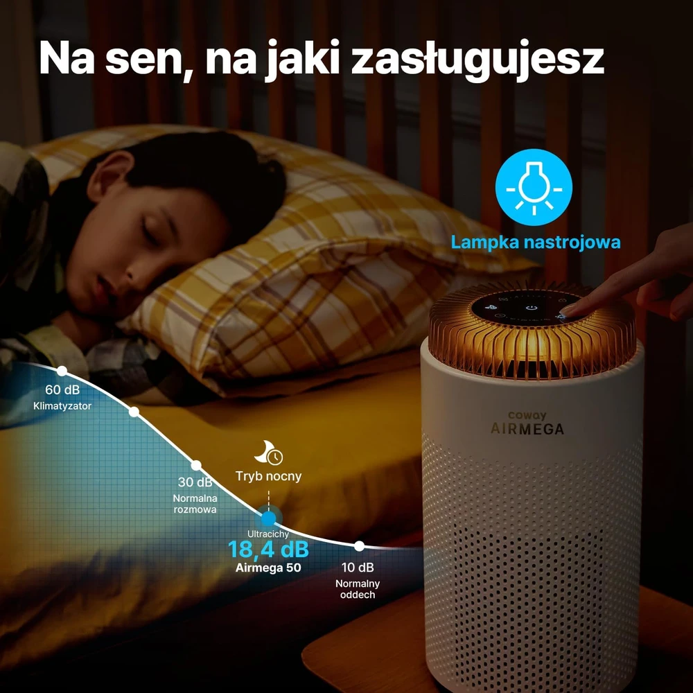 Coway oro valytuvas Airmega 50 su HEPA filtru, CADR 120 m³/h, iki 31 m²