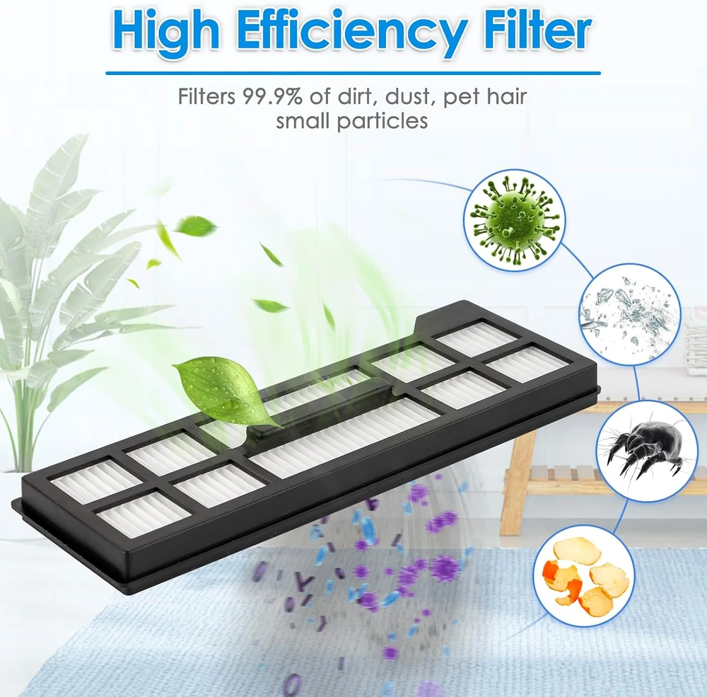 COWINORY HEPA filtrai dulkių siurbliui-robotui EUFY X10 Pro Omni, 6 vnt., X10 Pro Omni