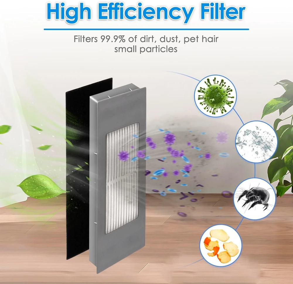 COWINORY HEPA filtrai robotams dulkių siurbliams Ecovacs DEEBOT OZMO, 6 vnt., DEEBOT OZMO 920 950 T8 T5 N5 N7 DX55