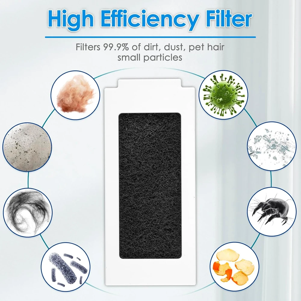 COWINORY HEPA filtrai robotams dulkių siurbliams ECOVACS DEEBOT T30 ir Yeedi M12 Pro+, 6 vnt.