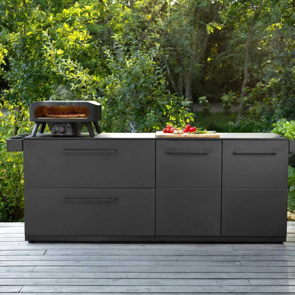 Cozze dujinis picos kepimo krosnis su sukamu šamotu, 8 kW, 43 cm, Juodas Edition, 90437