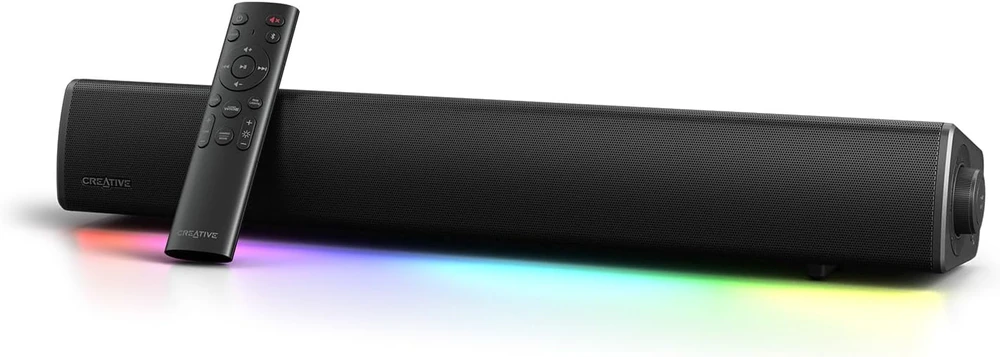 Namų kino sistema „Creative Sound Blaster GS5 Bluetooth 5.3 Gaming Soundbar“ juodos spalvos