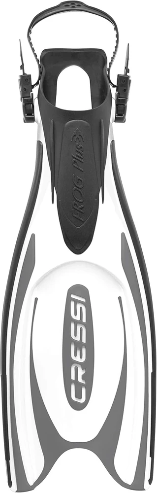 Cressi nardymo plaukmenys su atvira kulno dalimi Frog Plus BF203044, juoda/balta