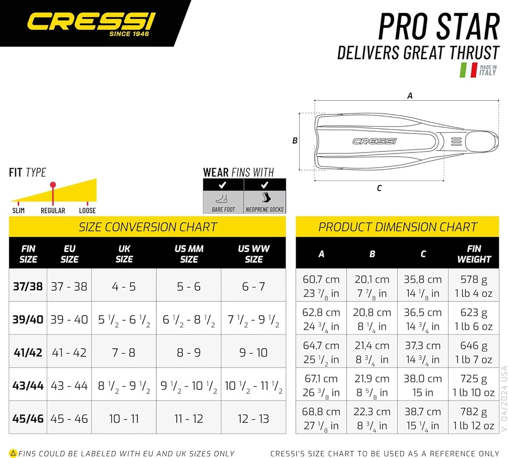 Cressi nardymo rinkinys su kauke, vamzdeliu ir plaukmenimis, juodas, PRO STAR, MATRIX, GAMMA