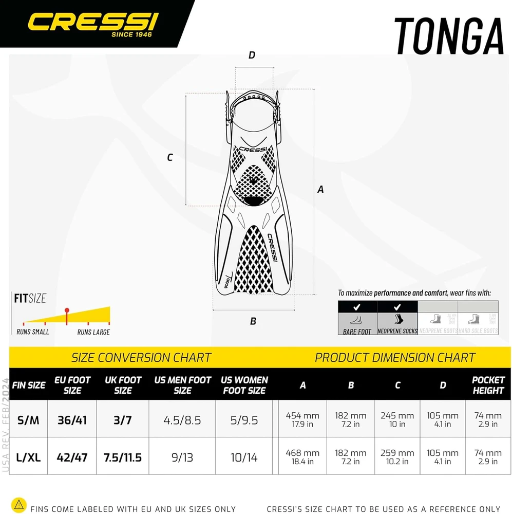 Cressi nardymo rinkinys su Tonga pelekiais, Tino kauke ir Scilla snorkeliu, grūdintas stiklas, Clear/Mėlyna Navy, L/XL