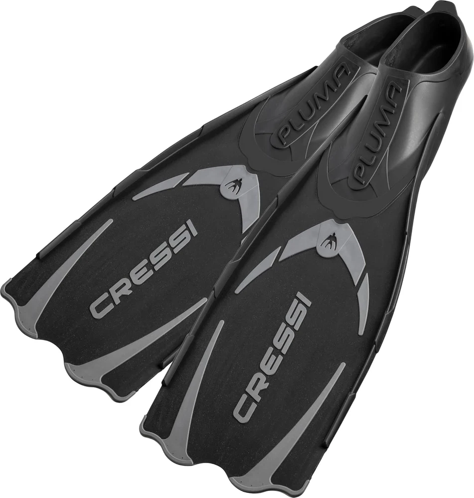 Cressi plaukimo ir nardymo plaukmenys Pluma, polipropilenas, 41/42 dydis, juoda/sidabrinė
