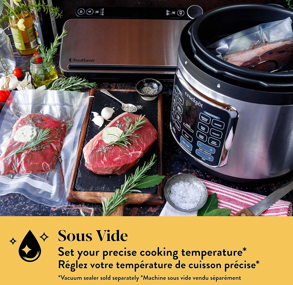 Crock-Pot CSC062X multi cooker 5.6 L 1400 W Juodas, Nerūdijantis plienas