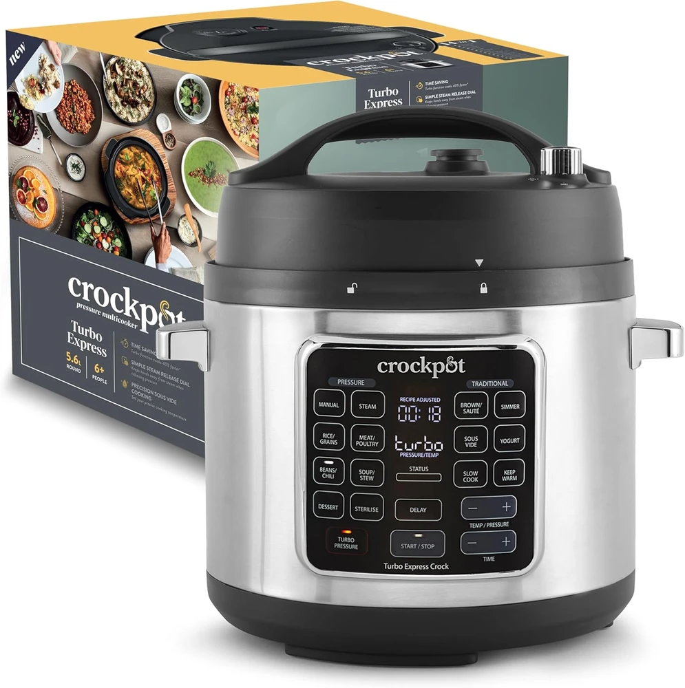 Crock-Pot CSC062X multi cooker 5.6 L 1400 W Juodas, Nerūdijantis plienas
