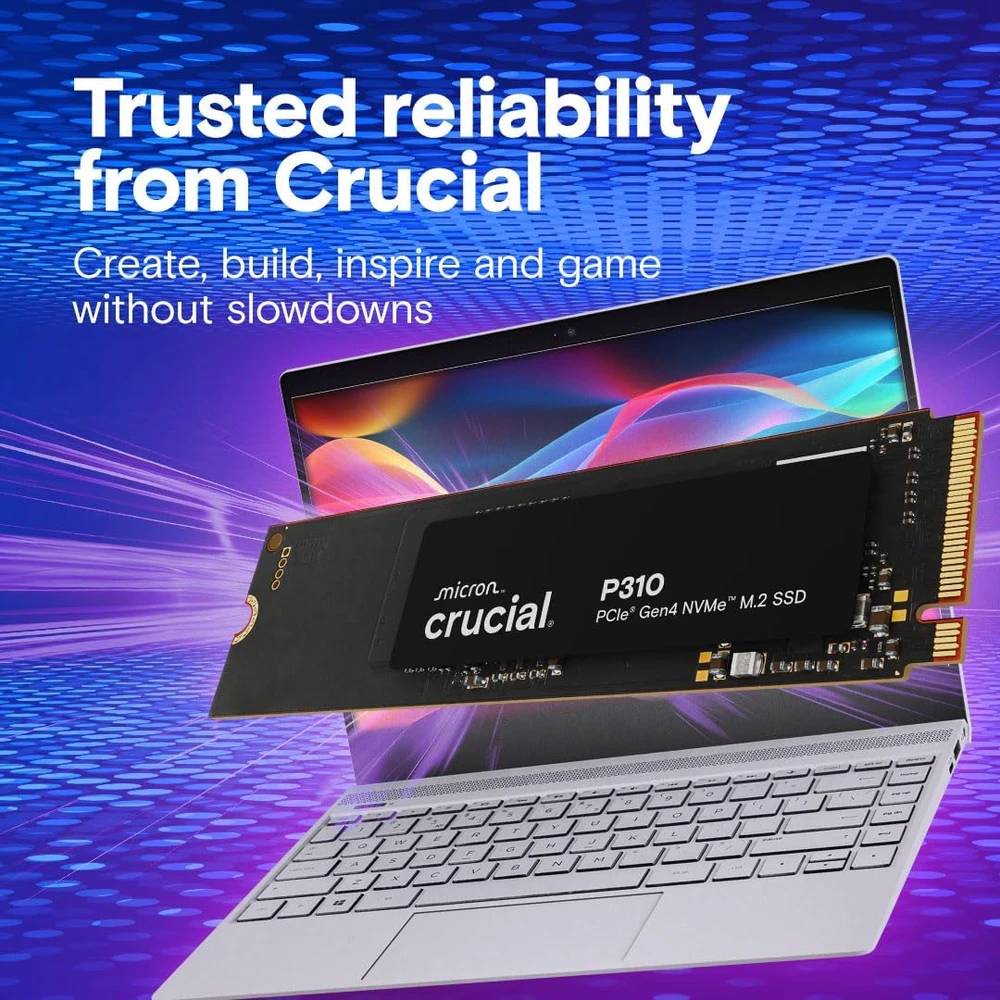 Crucial vidinis SSD diskas P310 1 TB M.2 2280 PCIe Gen4 NVMe CT1000P310SSD801