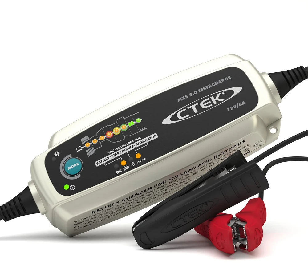 Akumuliatorių baterijų įkroviklis CTEK MXS 5.0 Test & Charge