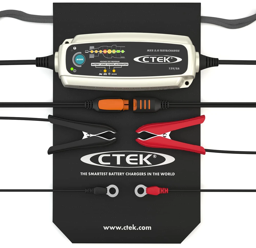 Akumuliatorių baterijų įkroviklis CTEK MXS 5.0 Test & Charge