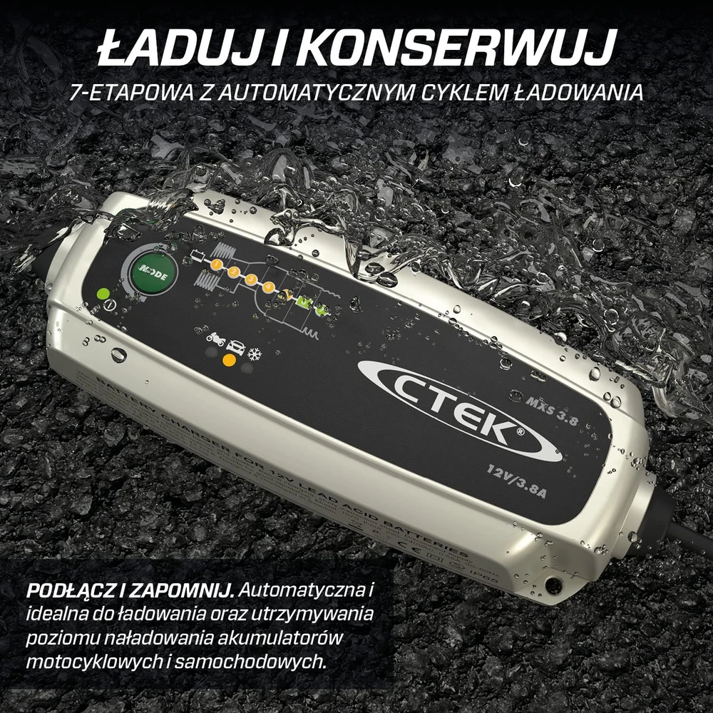 Akumuliatorių baterijų įkroviklis CTEK MXS 3.8A