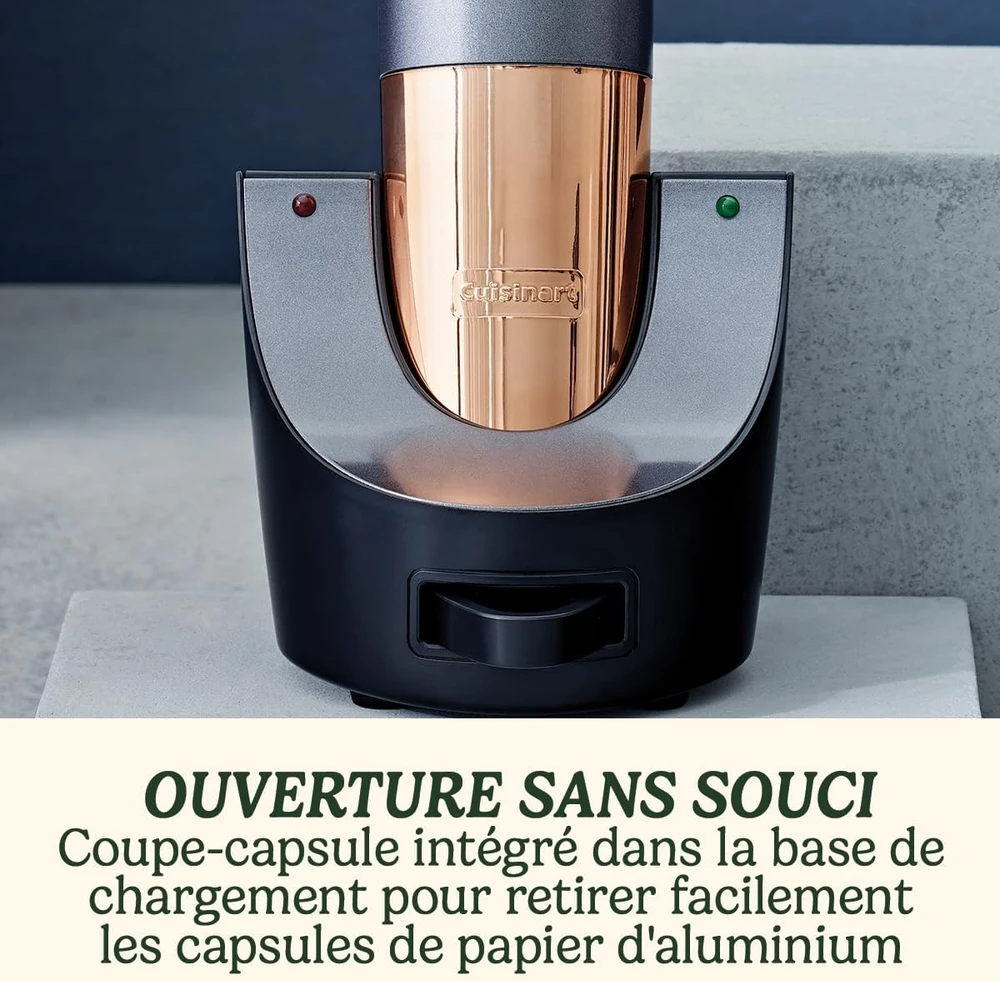 Cuisinart elektrinis vyno butelių atidarytuvas su vakuuminiu sandarikliu CWO50E
