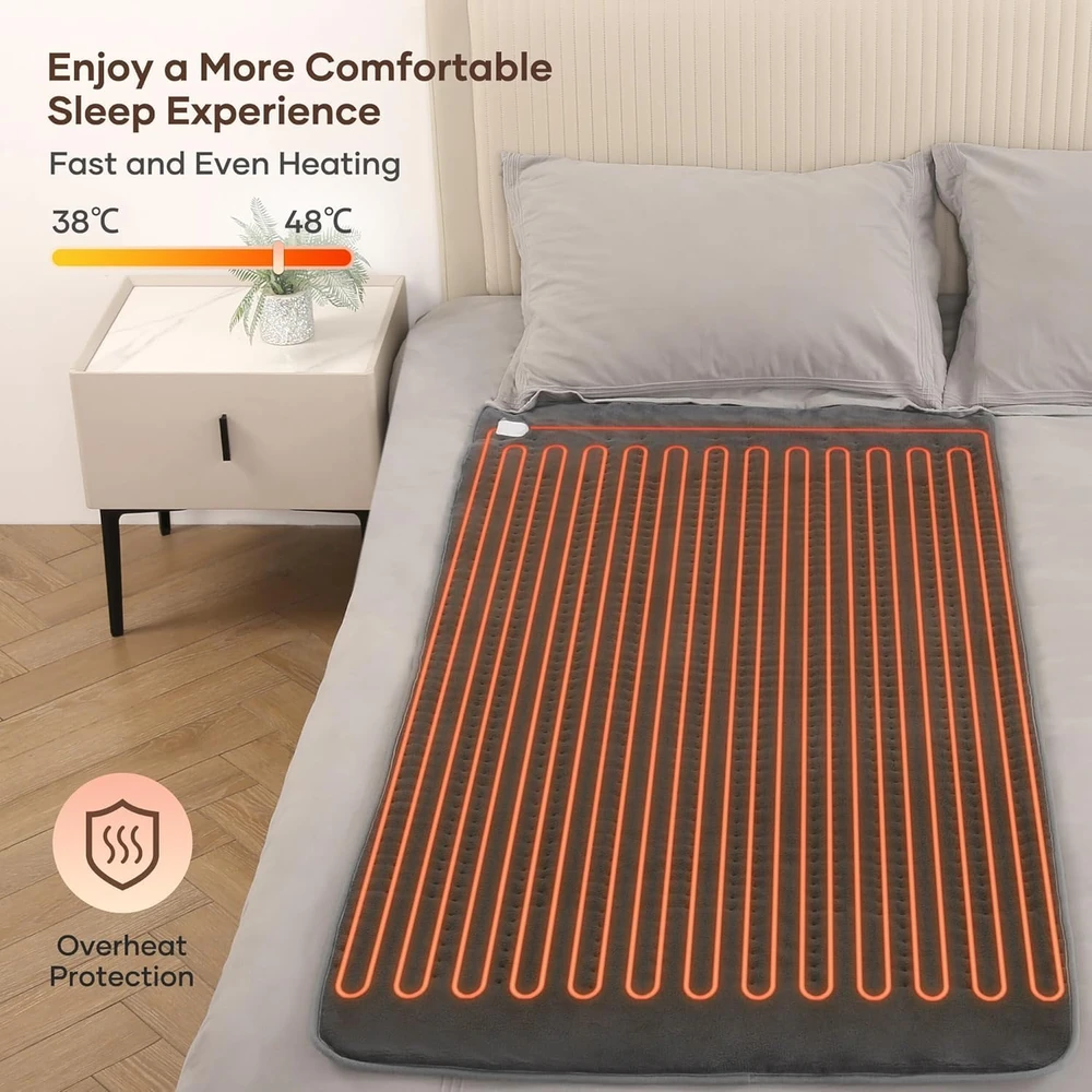 CURECURE elektrinė šildanti paklodė 150 x 80 cm su 10 temperatūros lygių UB015