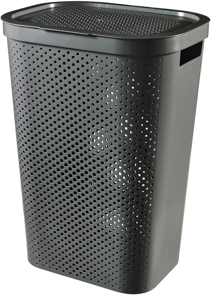 Krepšys Curver Infinity Recycled 60 l tamsiai pilkas skalbinių krepšys