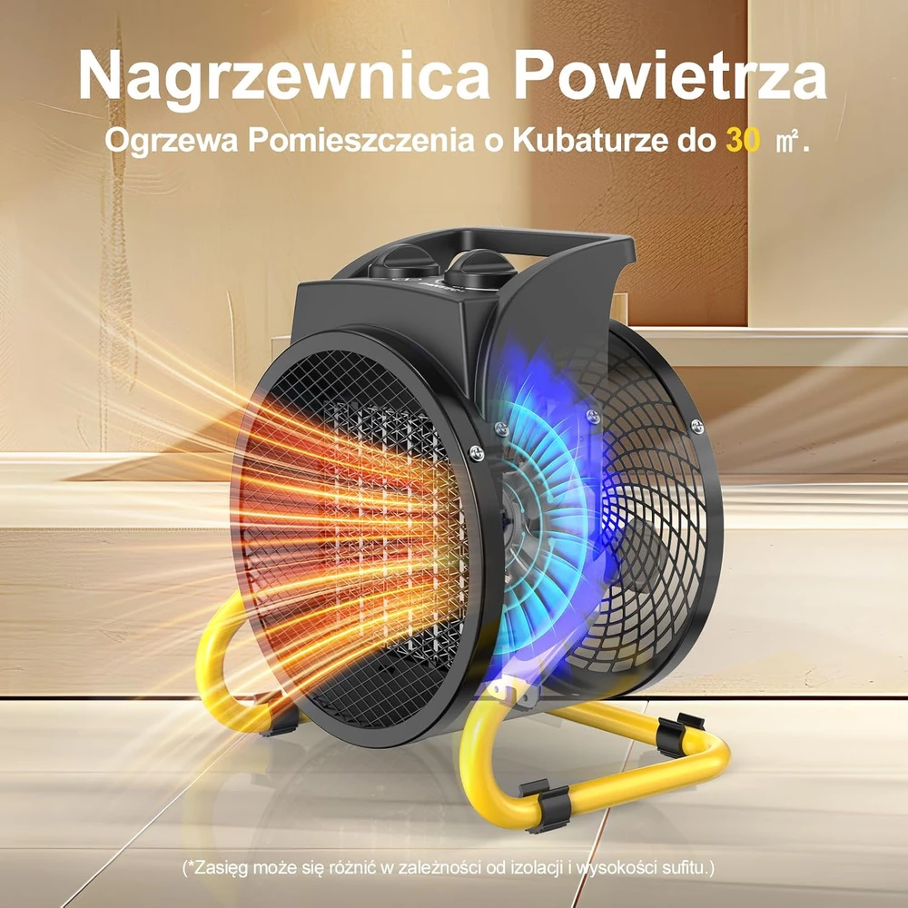 DAHTEC elektrinis termoventiliatorius 3000 W, keraminis PTC, 3 režimai, BGP1506-03