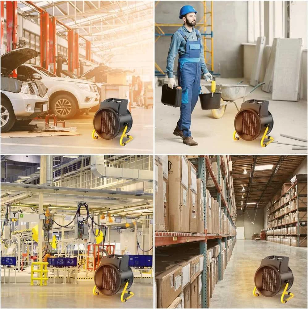 DAHTEC elektrinis ventiliatorinis šildytuvas 5000 W, keraminis, reguliuojamas kampas, BGP1506-05