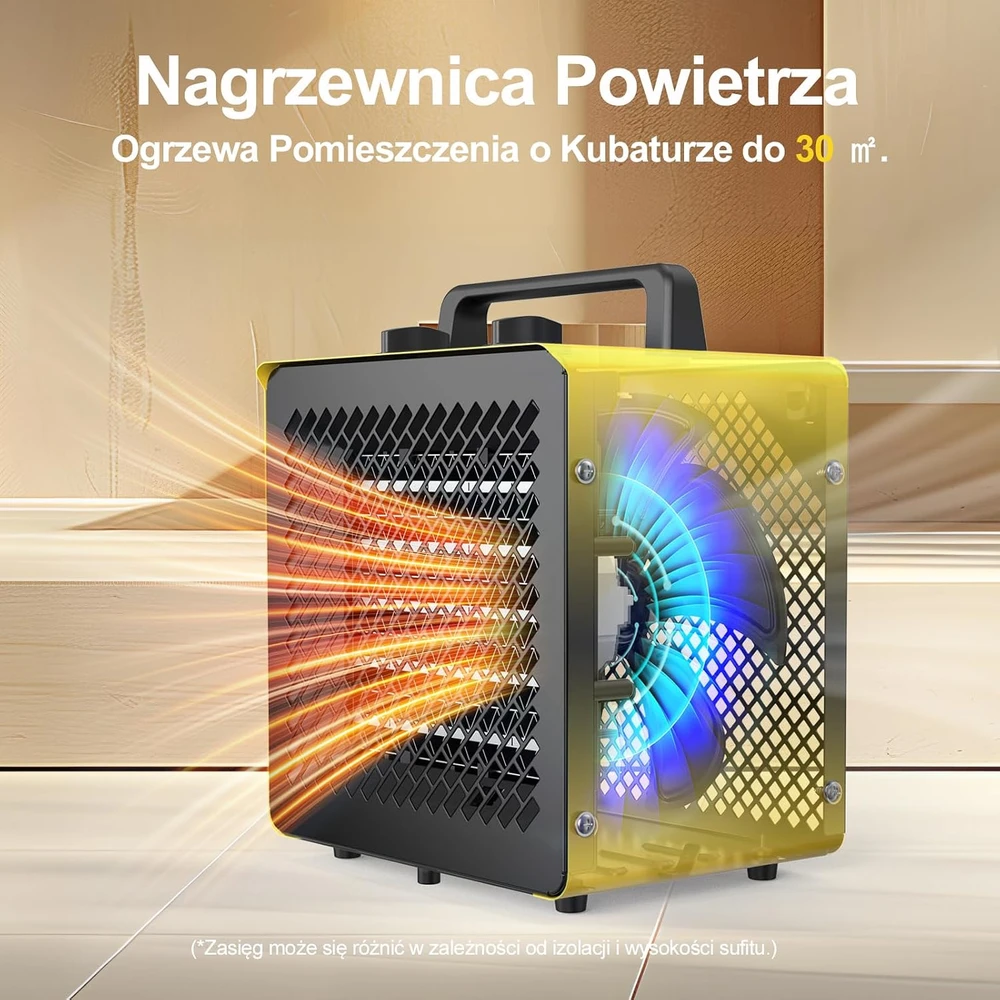 DAHTEC keraminis ventiliatorinis šildytuvas 3000 W su termostatu BGP2305-30