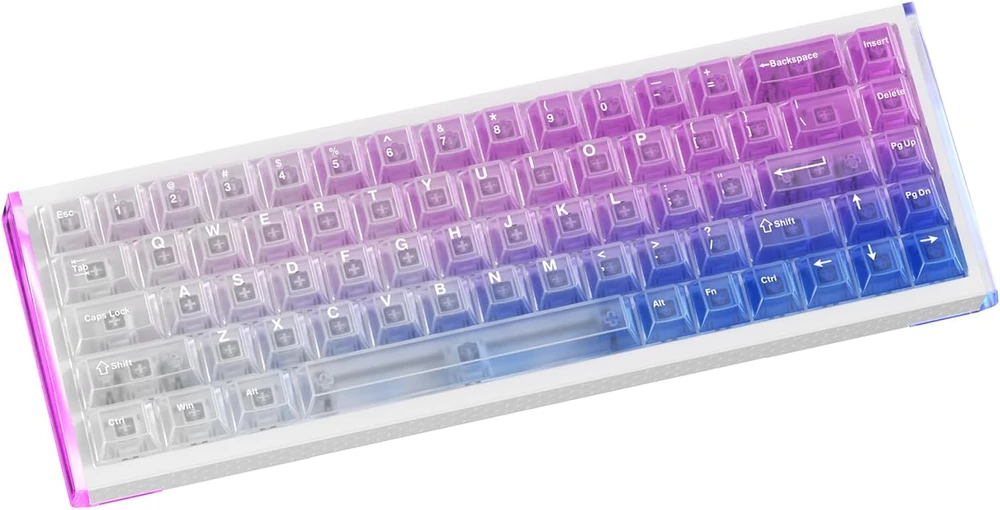 DAREU mechaninė žaidimų klaviatūra 65 %, 68 klavišai, Hall Effect, 8000 Hz, COOL68-AU