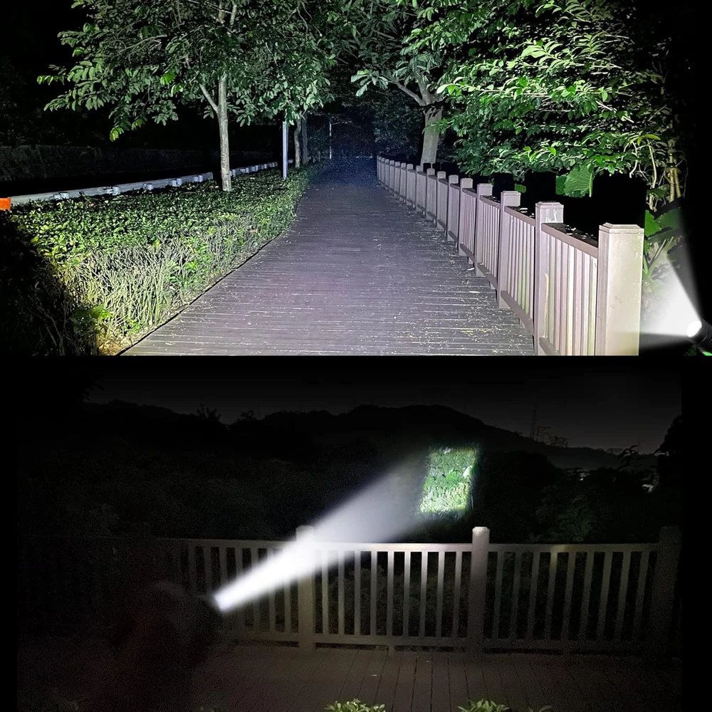 DARKBEAM LED įkraunama kišeninė prožektorius, 2000 lm, USB, atspari vandeniui, su fokusavimo reguliavimu, A300 X2, 2 vnt.